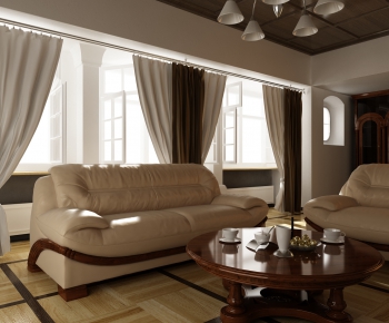 European Style Simple European Style A Living Room-ID:936401695