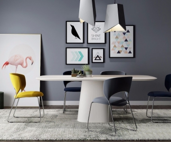 Modern Dining Table And Chairs-ID:166312726
