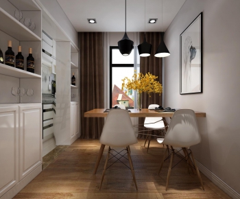 Nordic Style Dining Room-ID:858367236