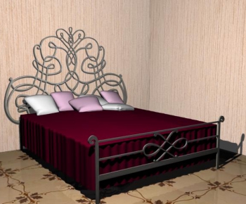 European Style Double Bed-ID:777299725