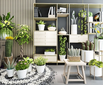Modern Potted Green Plant-ID:789302989