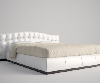Simple European Style Double Bed-ID:300534965