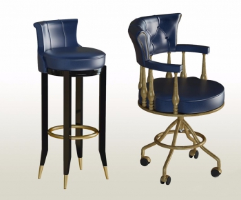 Simple European Style Bar Chair-ID:537755334