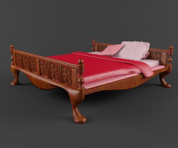 European Style Double Bed-ID:852685461