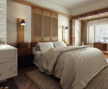 New Chinese Style Bedroom-ID:986669252