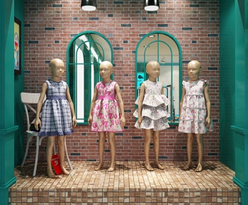 儿童服装店精品厨窗模特道具-ID:231743168