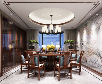 New Chinese Style Dining Room-ID:316894636