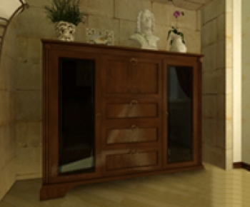 European Style Side Cabinet/Entrance Cabinet-ID:155436887