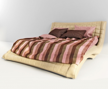 Modern Double Bed-ID:427376733