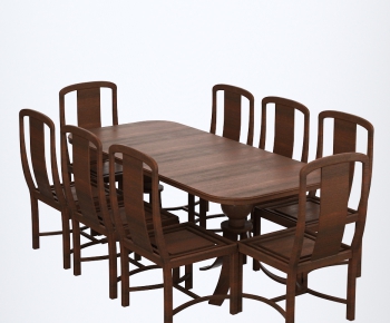 New Chinese Style Dining Table And Chairs-ID:241068856