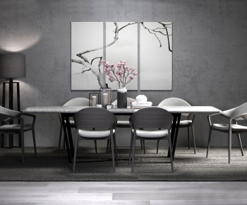 New Chinese Style Dining Table And Chairs-ID:608106164