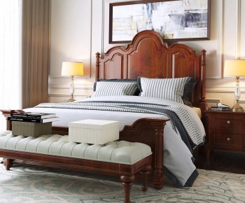 American Style Double Bed-ID:629211393