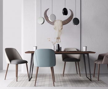 Nordic Style Dining Table And Chairs-ID:230422122