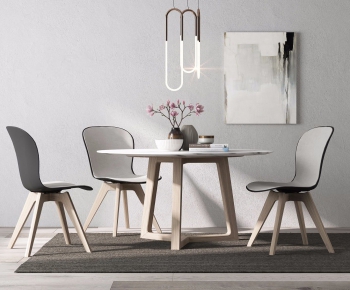Nordic Style Dining Table And Chairs-ID:487779235