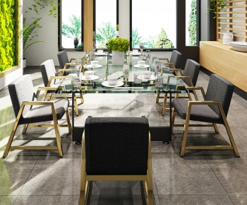 Nordic Style Dining Table And Chairs-ID:391966197