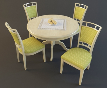 European Style Dining Table And Chairs-ID:910784395