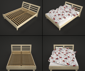 Modern Double Bed-ID:156629844