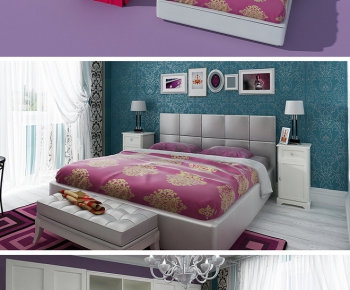 Modern Double Bed-ID:794397262