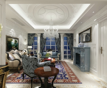 European Style A Living Room-ID:632802963