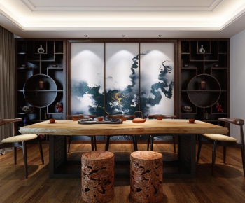 New Chinese Style Tea House-ID:446319923