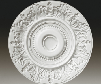 European Style Plaster Carved Top Plate-ID:739633449