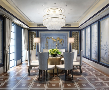 New Chinese Style Dining Room-ID:222623726