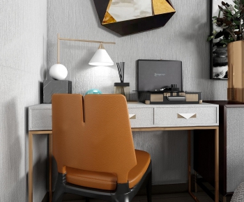 Modern Computer Desk And Chair-ID:512250145