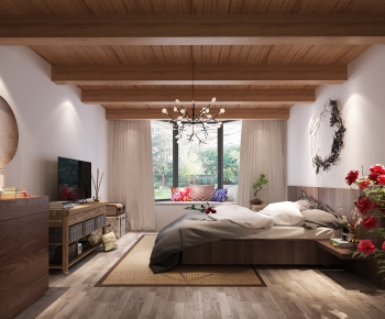 Modern Country Style Bedroom-ID:888679199