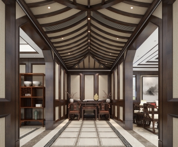 New Chinese Style Hallway-ID:439304442