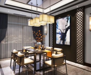 New Chinese Style Dining Room-ID:982168289