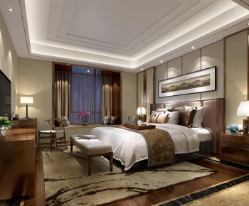 New Chinese Style Bedroom-ID:772993487