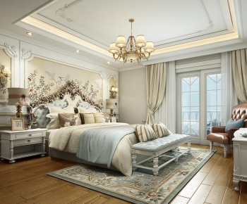 European Style French Style Bedroom-ID:388018973