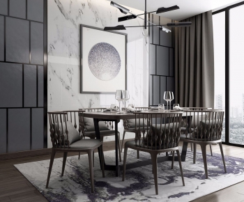New Chinese Style Dining Room-ID:707915894