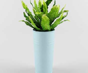 Modern Potted Green Plant-ID:268296828