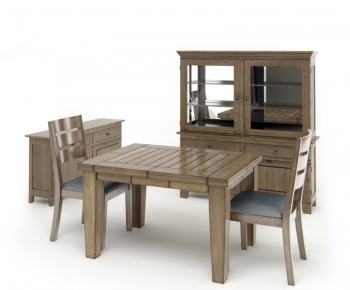 American Style Country Style Leisure Table And Chair-ID:615663831