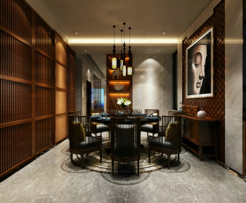 New Chinese Style Dining Room-ID:936085139