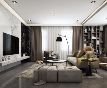 Modern A Living Room-ID:725825555