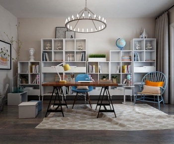 Modern Nordic Style Study Space-ID:566308648