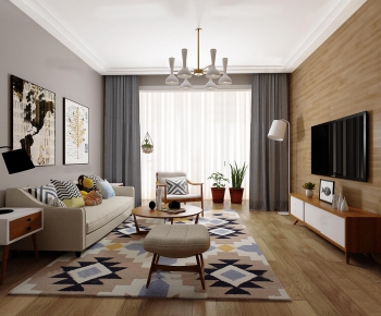 Nordic Style A Living Room-ID:774091124