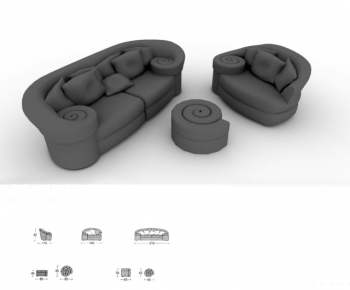 European Style Sofa Combination-ID:890588116