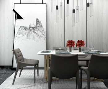 Nordic Style Dining Table And Chairs-ID:749546133