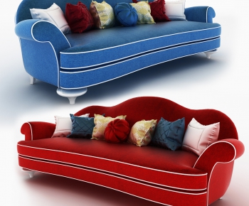 European Style Three-seat Sofa-ID:572887146