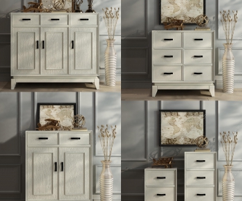 American Style Side Cabinet/Entrance Cabinet-ID:685827633