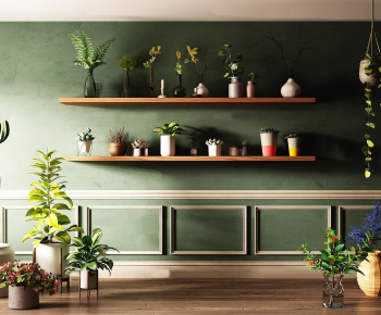 Nordic Style Potted Green Plant-ID:132162865