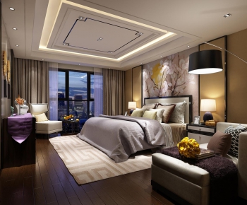 New Chinese Style Bedroom-ID:530603263