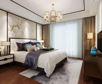 New Chinese Style Bedroom-ID:784616836