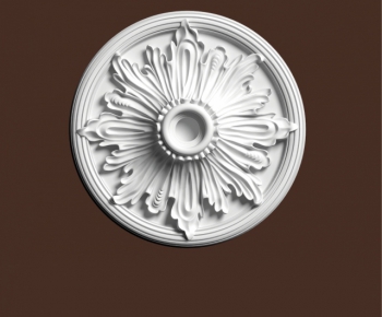 European Style Plaster Carved Top Plate-ID:134475367