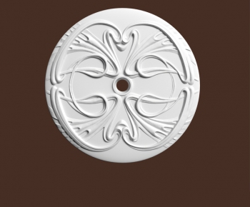 European Style Plaster Carved Top Plate-ID:879166861