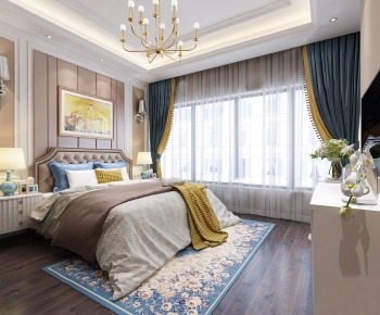 Simple European Style Bedroom-ID:553242265