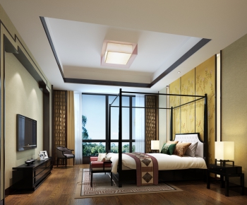 New Chinese Style Bedroom-ID:135897931